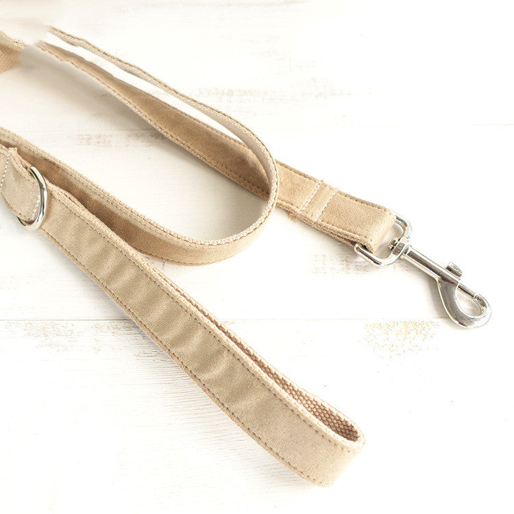 KFX-5816253 Adjustable Polyester Dog Drawstring Traction Belt in Naked Velvet Color