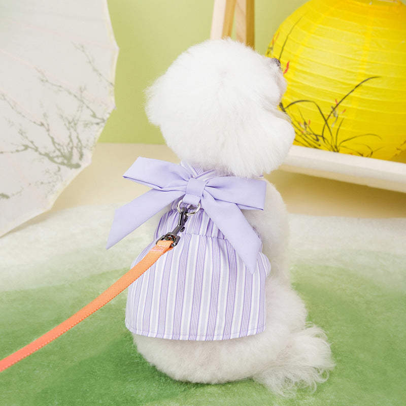 KFX-5817021 Lotus Leaf Traction Skirt for Dogs - Available in Purple, Blue, and Green, Sizes XS to XL