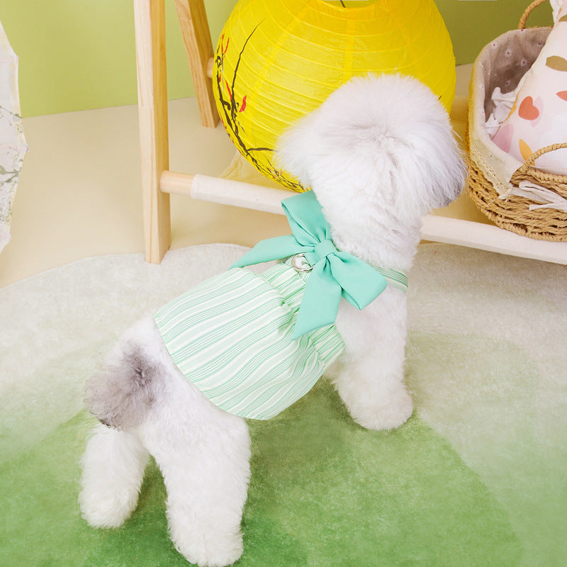 KFX-5817021 Lotus Leaf Traction Skirt for Dogs - Available in Purple, Blue, and Green, Sizes XS to XL