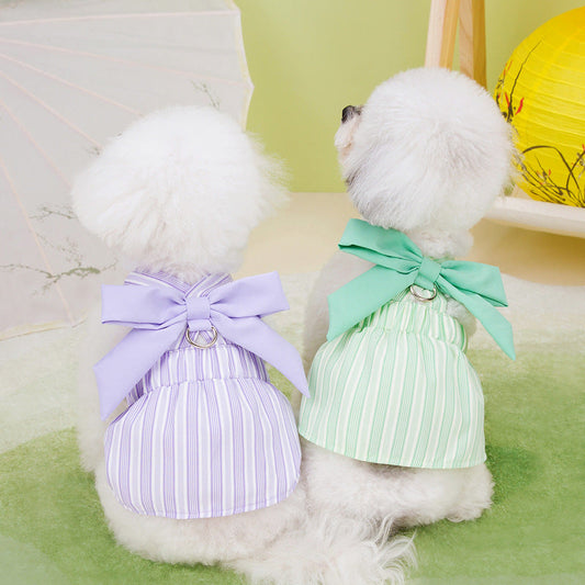 KFX-5817021 Lotus Leaf Traction Skirt for Dogs - Available in Purple, Blue, and Green, Sizes XS to XL