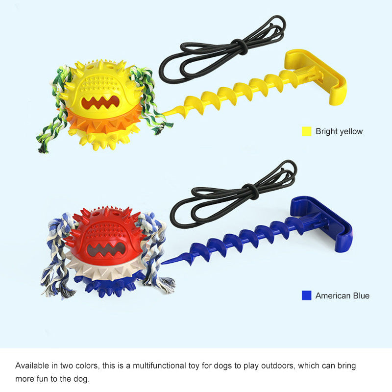 KFX-5817277 Outdoor Dog Ground Nail with Tying Rope for Enhanced Traction and Stability