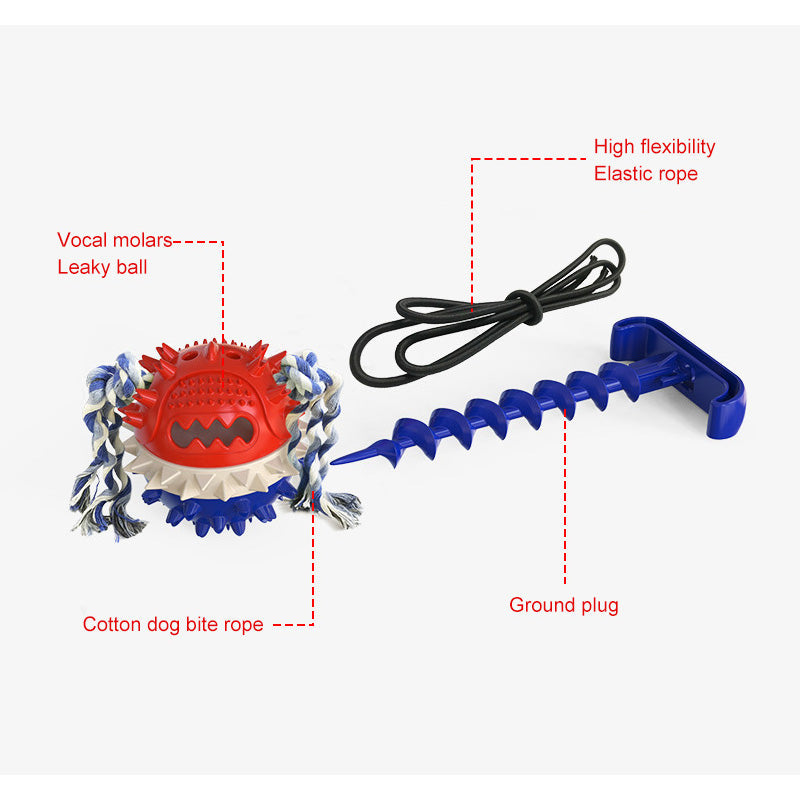 KFX-5817277 Outdoor Dog Ground Nail with Tying Rope for Enhanced Traction and Stability
