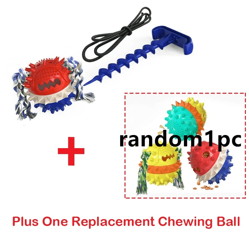 KFX-5817277 Outdoor Dog Ground Nail with Tying Rope for Enhanced Traction and Stability