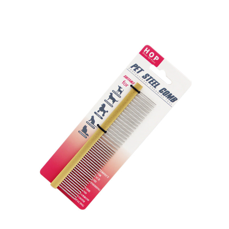 KFX-5818045 Stainless Steel Needle Comb in Pink, Gold, and Purple - Small and Medium Sizes