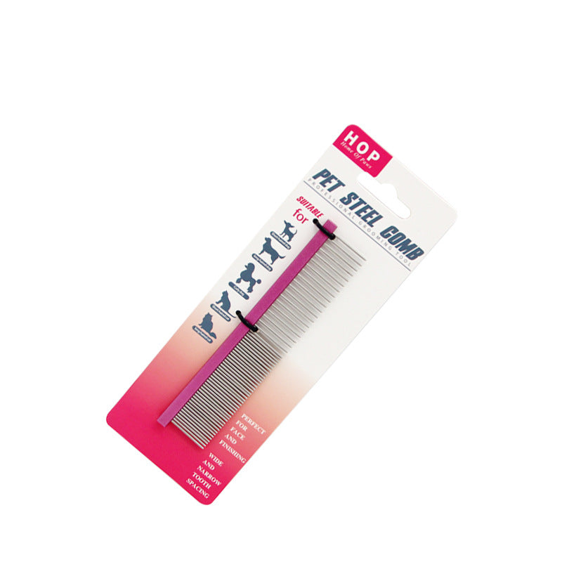 KFX-5818045 Stainless Steel Needle Comb in Pink, Gold, and Purple - Small and Medium Sizes