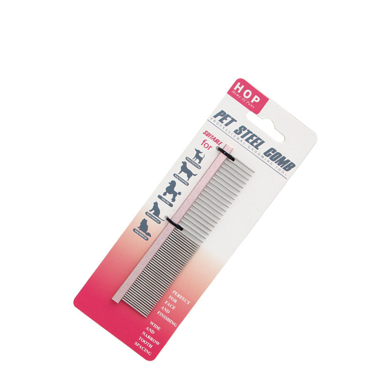 KFX-5818045 Stainless Steel Needle Comb in Pink, Gold, and Purple - Small and Medium Sizes