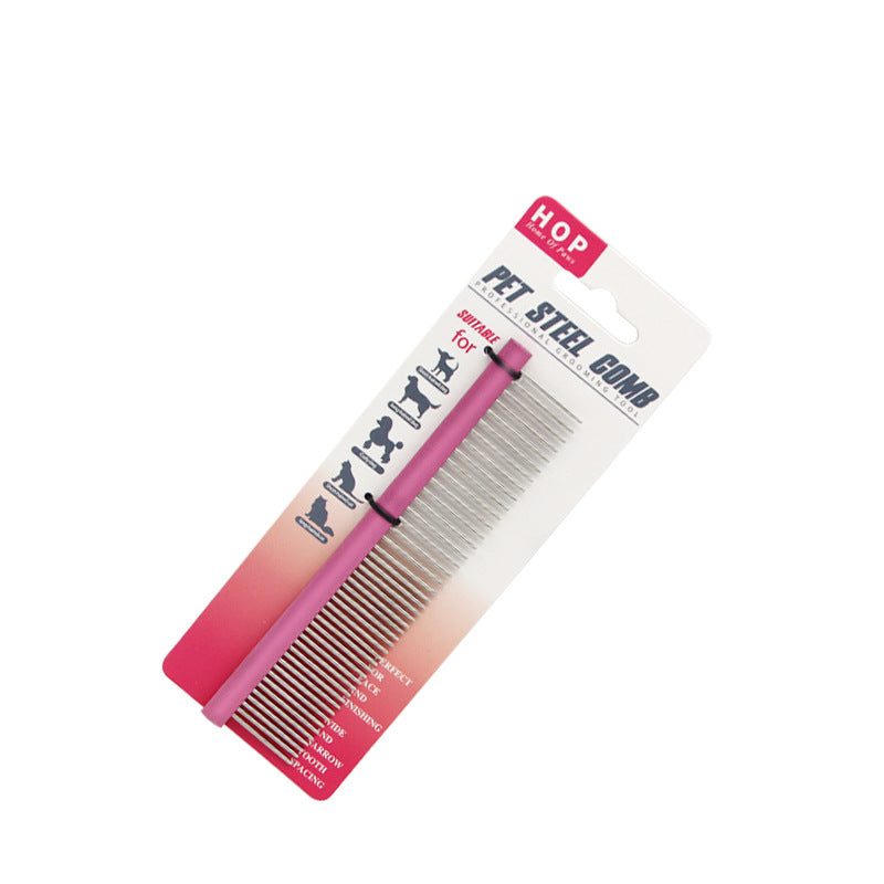 KFX-5818045 Stainless Steel Needle Comb in Pink, Gold, and Purple - Small and Medium Sizes
