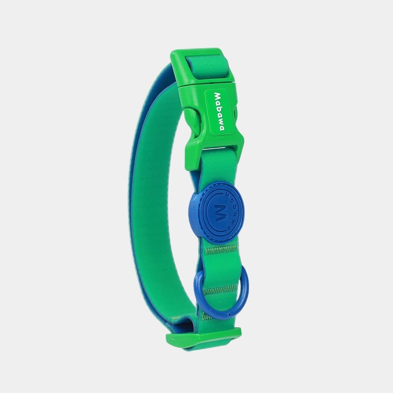 KFX-5818429 Waterproof Nylon Dog Collar with 1.5m Hand Holding Rope in Multiple Colors