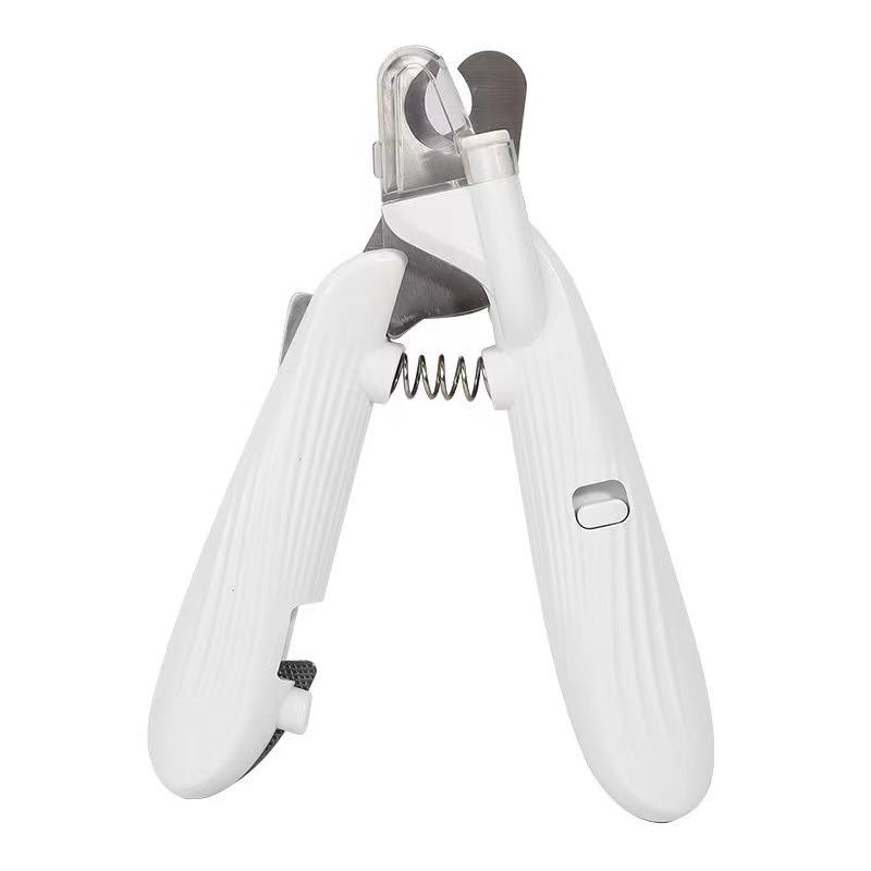 KFX-5820221 Pet Nail Clippers with LED Light for Enhanced Visibility - Stainless Steel Blade, Suitable for Cats and Dogs