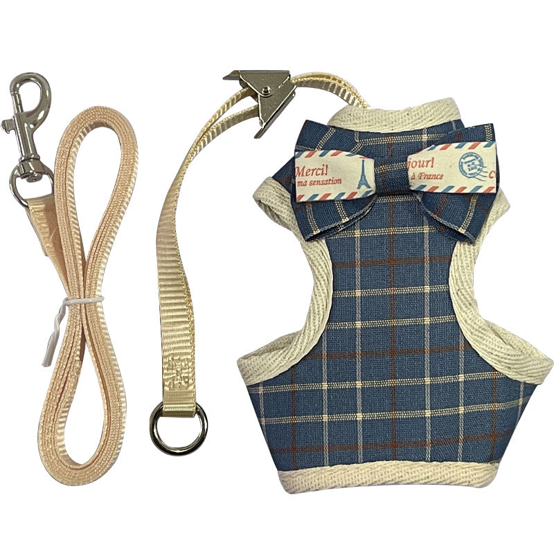 KFX-5821501 Adjustable Anti-Slip Pet Traction Vest with 1.2m Rope in Various Colors