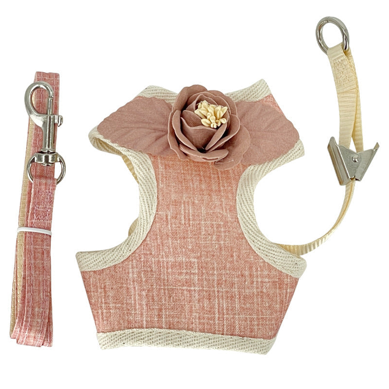 KFX-5821501 Adjustable Anti-Slip Pet Traction Vest with 1.2m Rope in Various Colors