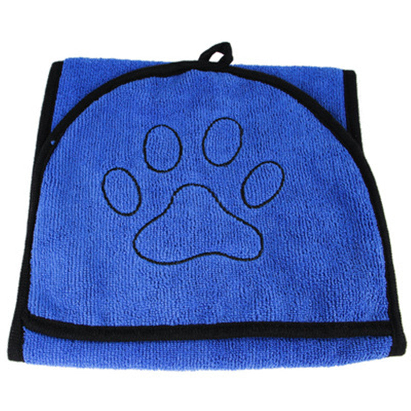 KFX-5821885 Ultra-Absorbent Dog Bath Towel - Soft Fiber Material, Available in Blue, Gray, Green