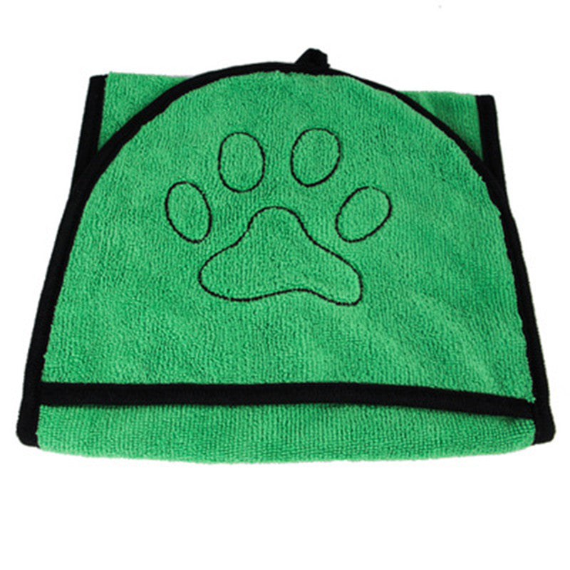 KFX-5821885 Ultra-Absorbent Dog Bath Towel - Soft Fiber Material, Available in Blue, Gray, Green