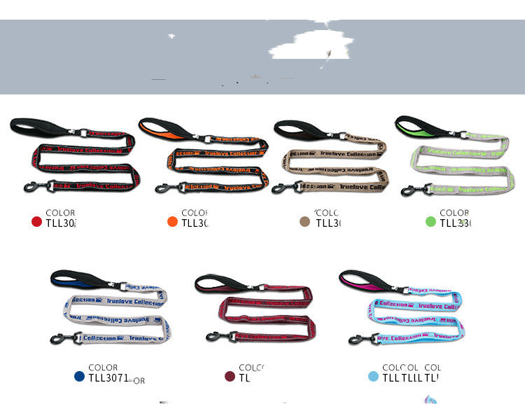 KFX-5822013 Lightweight Multi-Color Explosion-Proof Dog Leash with Soft Grip