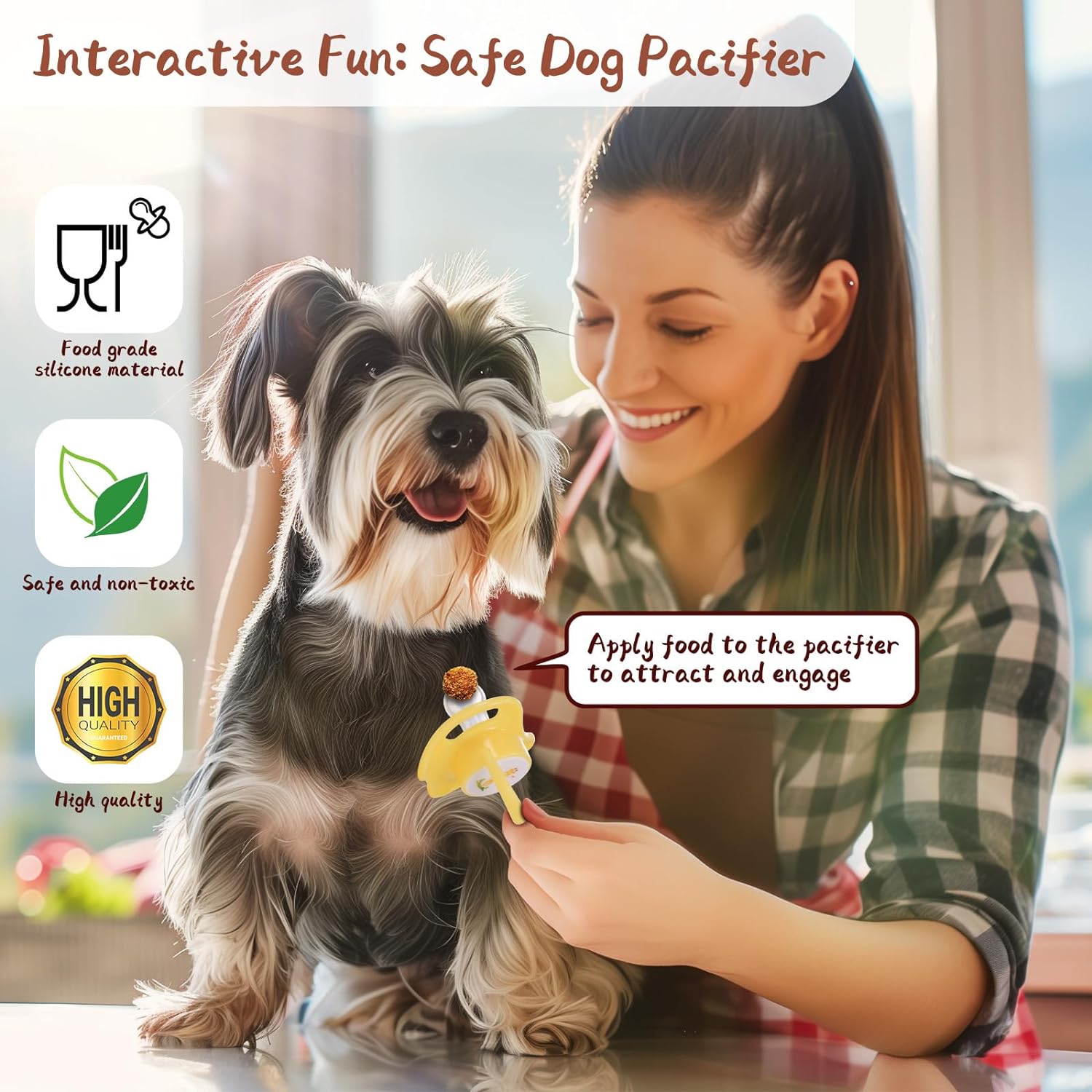 KFX-5823677 Small Dog and Kitten Pacifiers - Puppy Teething Toys & Cat Chew Toys for Comfort and Calm