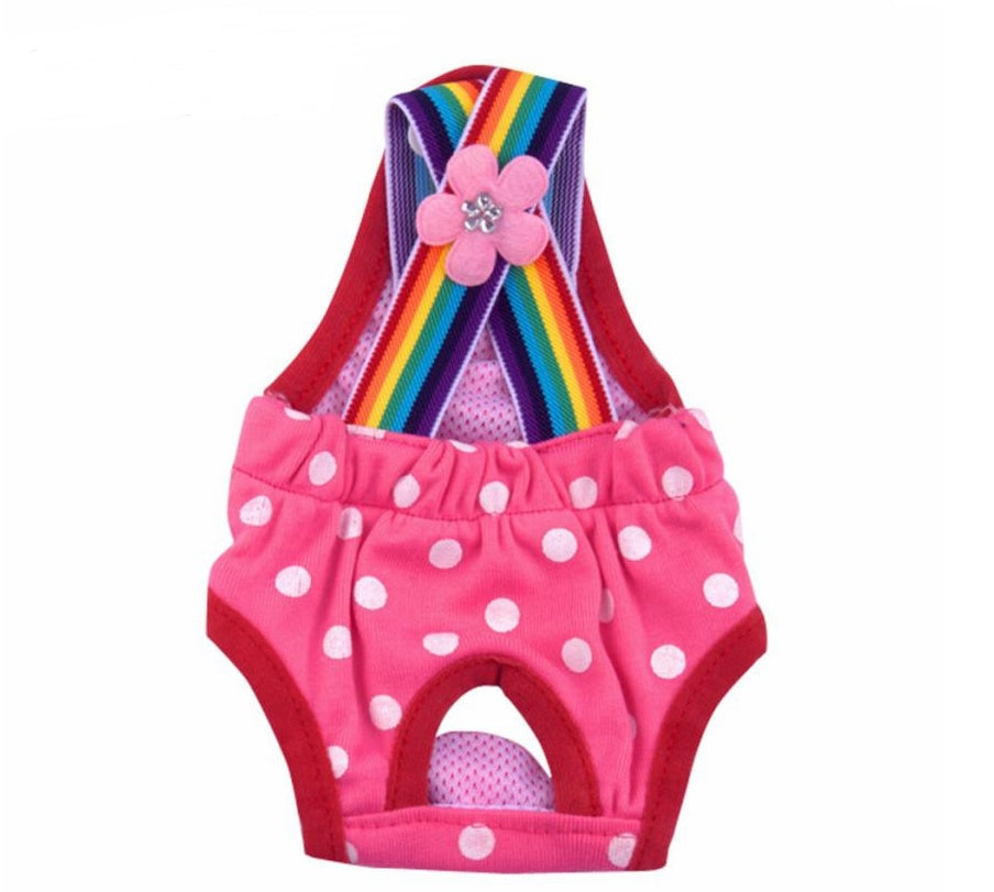 KFX-5824573 Cute Cotton Pet Printed Underwear for Female Dogs, Breathable and Comfortable Design