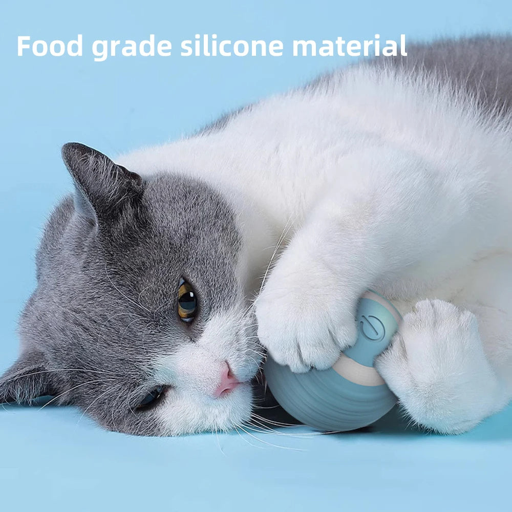 KFX-5825469 Interactive Smart Rolling Ball Toy for Cats and Dogs - Automatic, Durable, Quiet Game Accessory