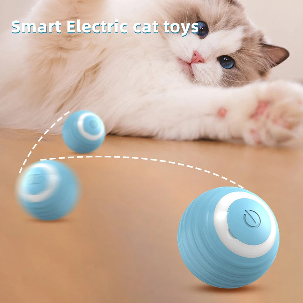 KFX-5825469 Interactive Smart Rolling Ball Toy for Cats and Dogs - Automatic, Durable, Quiet Game Accessory