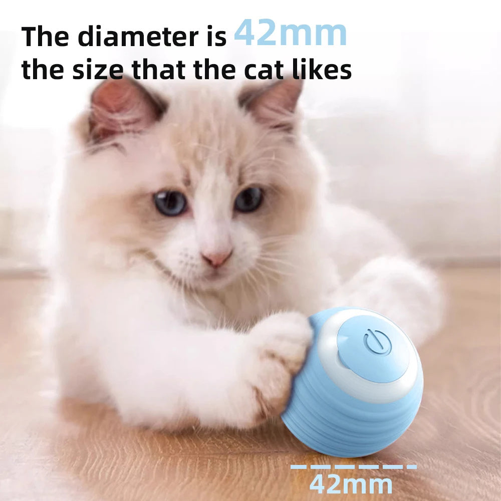 KFX-5825469 Interactive Smart Rolling Ball Toy for Cats and Dogs - Automatic, Durable, Quiet Game Accessory