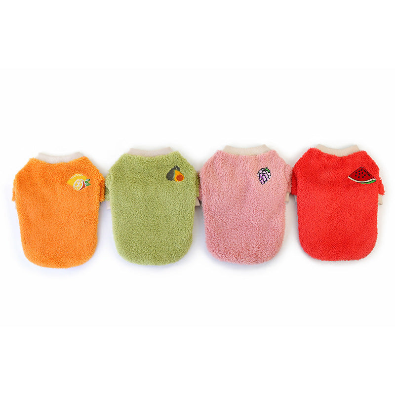 KFX-5828541 Cozy Two-Legged Fleece Sweater for Small and Medium Pets in Vibrant Colors