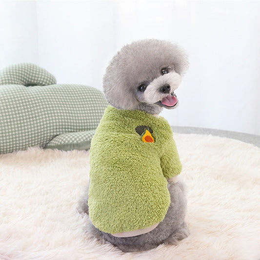 KFX-5828541 Cozy Two-Legged Fleece Sweater for Small and Medium Pets in Vibrant Colors