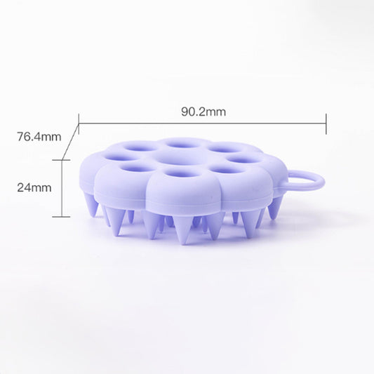 KFX-5829437 Pet Hair Care Device - Dual Use Silicone Hair Wash Comb & Massage Brush for Fatigue Relief