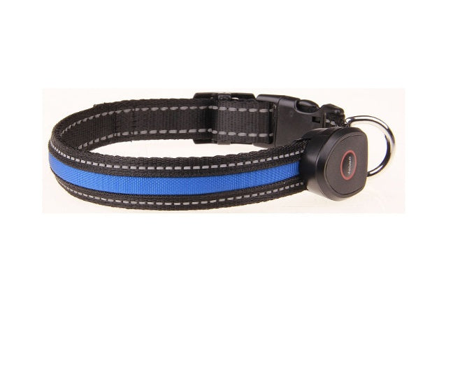 KFX-5829949 Luminous Dog Collar with Adjustable Lengths (S: 28CM-40CM, M: 33CM-50CM, L: 38CM-60CM)