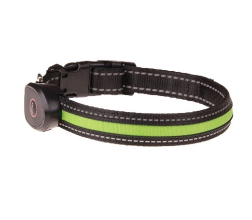 KFX-5829949 Luminous Dog Collar with Adjustable Lengths (S: 28CM-40CM, M: 33CM-50CM, L: 38CM-60CM)