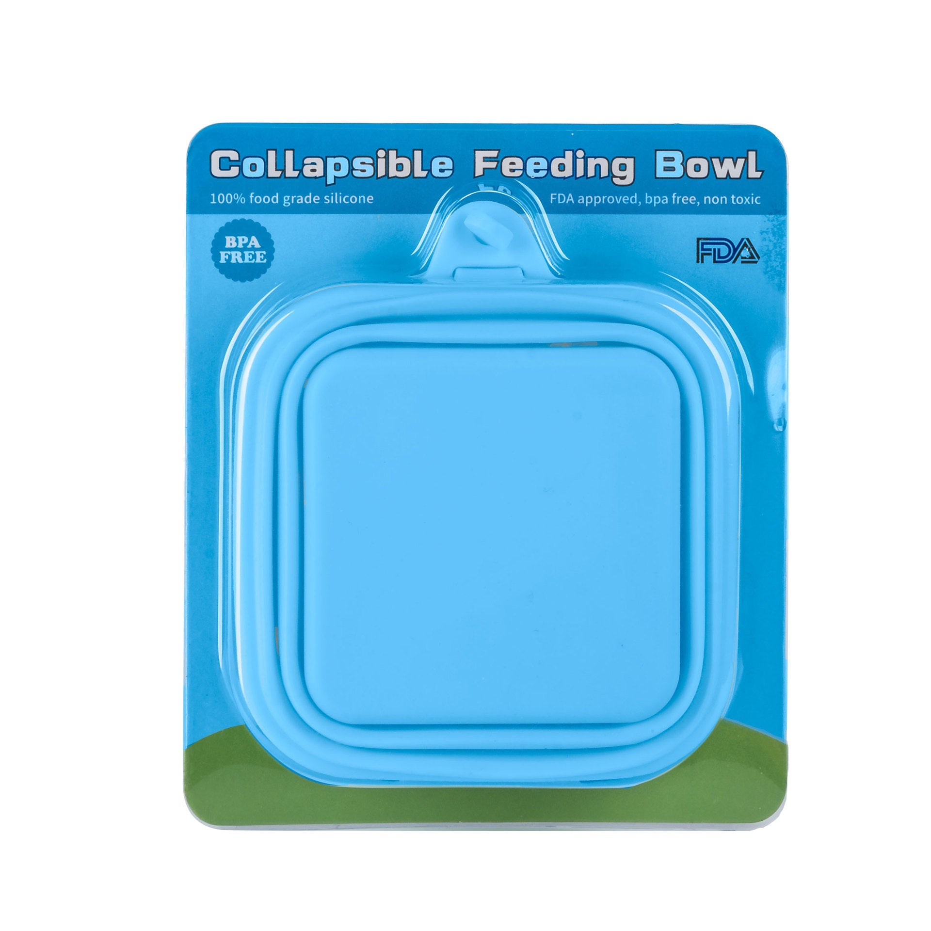 KFX-5831741 Collapsible Silicone Double Bowl for Dogs and Cats - Portable Feeding Dish for Food and Water