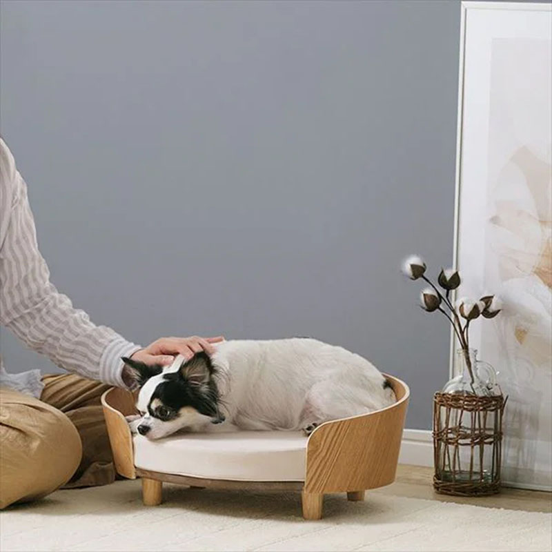 KFX-5831997 Wooden Cat Nest Sofa Bed for Pets - Cozy and Durable Design