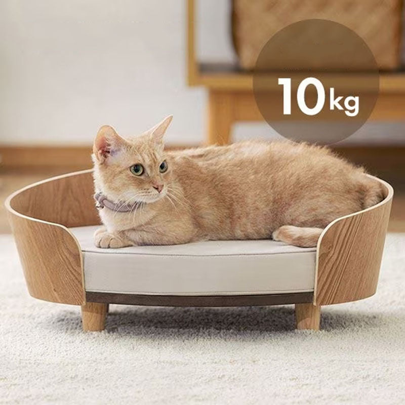 KFX-5831997 Wooden Cat Nest Sofa Bed for Pets - Cozy and Durable Design