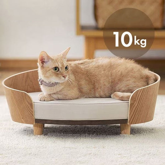 KFX-5831997 Wooden Cat Nest Sofa Bed for Pets - Cozy and Durable Design