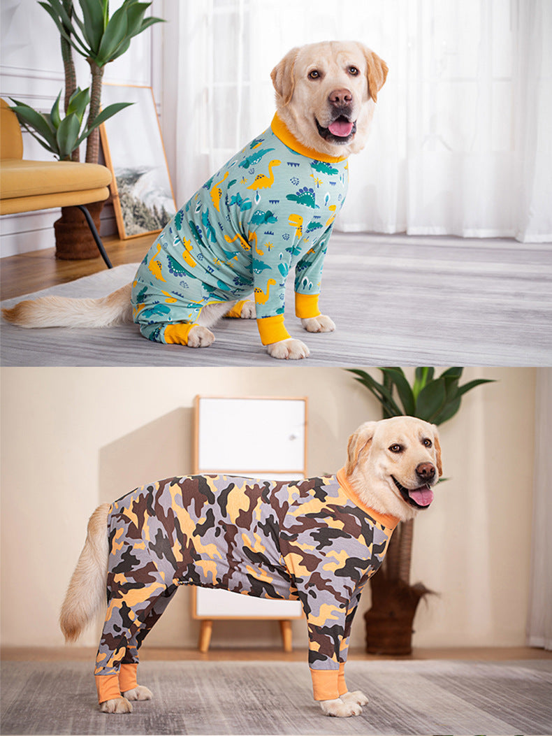 KFX-5837885 All-Inclusive Belly Four-Legged Pet Clothing in Various Sizes - Comfortable Cotton Material