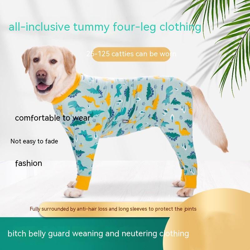 KFX-5837885 All-Inclusive Belly Four-Legged Pet Clothing in Various Sizes - Comfortable Cotton Material