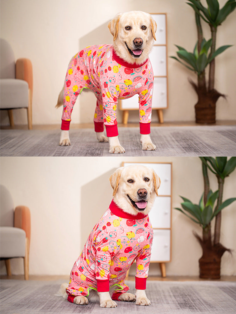 KFX-5837885 All-Inclusive Belly Four-Legged Pet Clothing in Various Sizes - Comfortable Cotton Material
