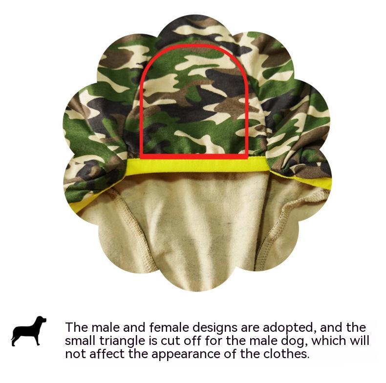 KFX-5837885 All-Inclusive Belly Four-Legged Pet Clothing in Various Sizes - Comfortable Cotton Material