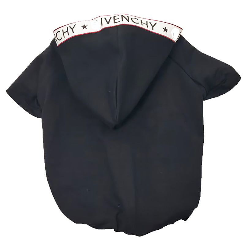 KFX-5838269 Cotton Leisure Dog Clothes for Spring and Autumn in Black