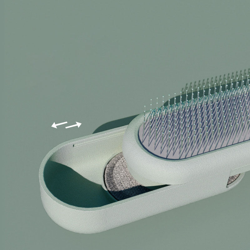 KFX-5839293 Stainless Steel Knot Opening Brush in Cream White, Avocado Green, and Peach Powder