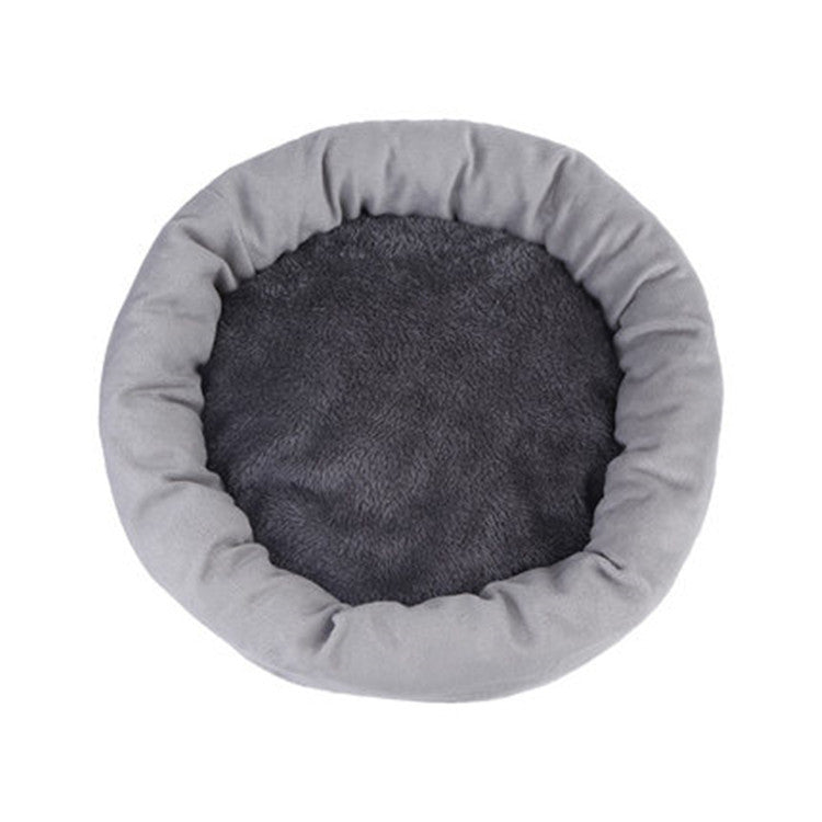 KFX-5843517 Soft and Comfortable Winter Pet Bed with Pp Cotton Filling in Light Gray or Pink Options
