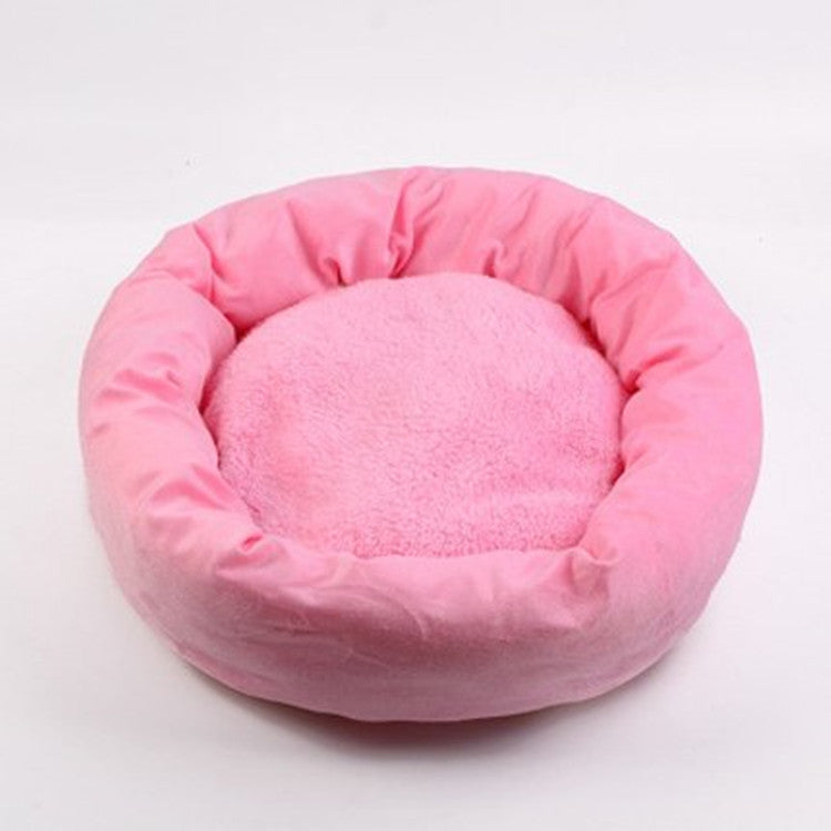 KFX-5843517 Soft and Comfortable Winter Pet Bed with Pp Cotton Filling in Light Gray or Pink Options