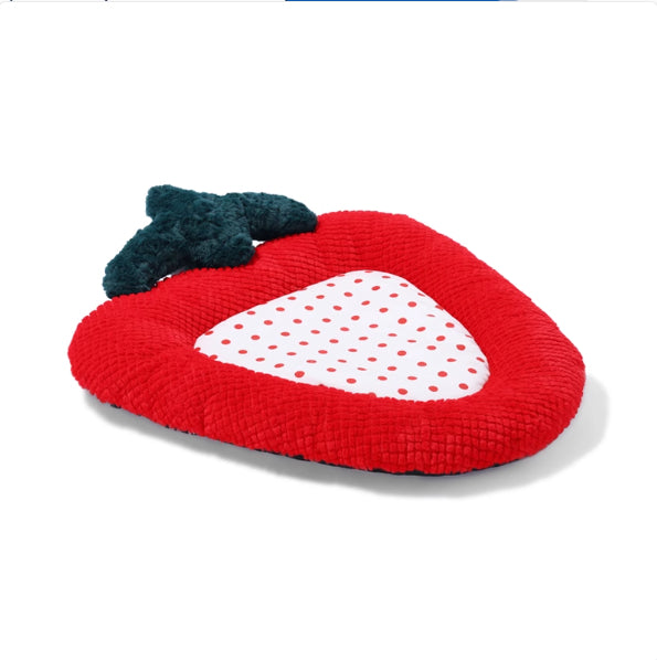 KFX-5843645 Creative Christmas Mat - Christmas Wreath, Strawberry, and Socks Designs, PP Cotton Lining, Size M