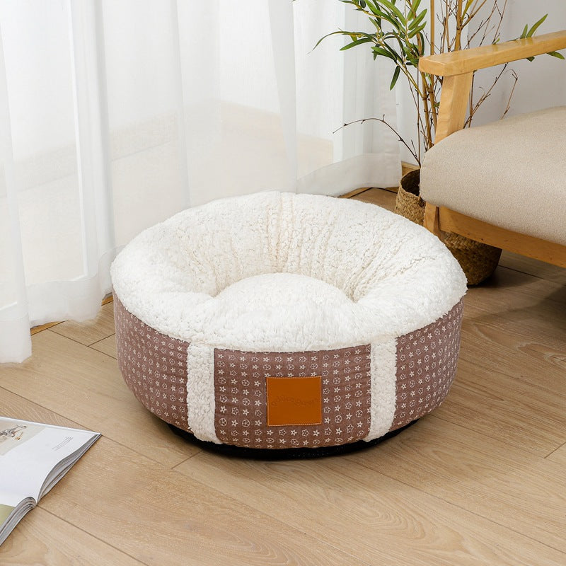 KFX-5849277 Super Soft Warm Pet Bed with Lamb Wool for All Ages - Comfortable, Lightweight, and Supportive