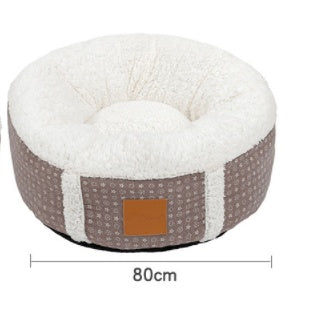 KFX-5849277 Super Soft Warm Pet Bed with Lamb Wool for All Ages - Comfortable, Lightweight, and Supportive