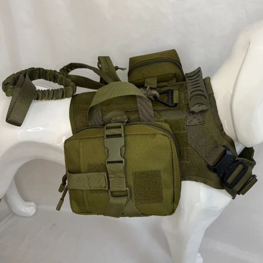 KFX-5851453 Outdoor Multifunctional Dog Clothes Suit with Water Bottle Pouch, Available in Multiple Colors and Sizes