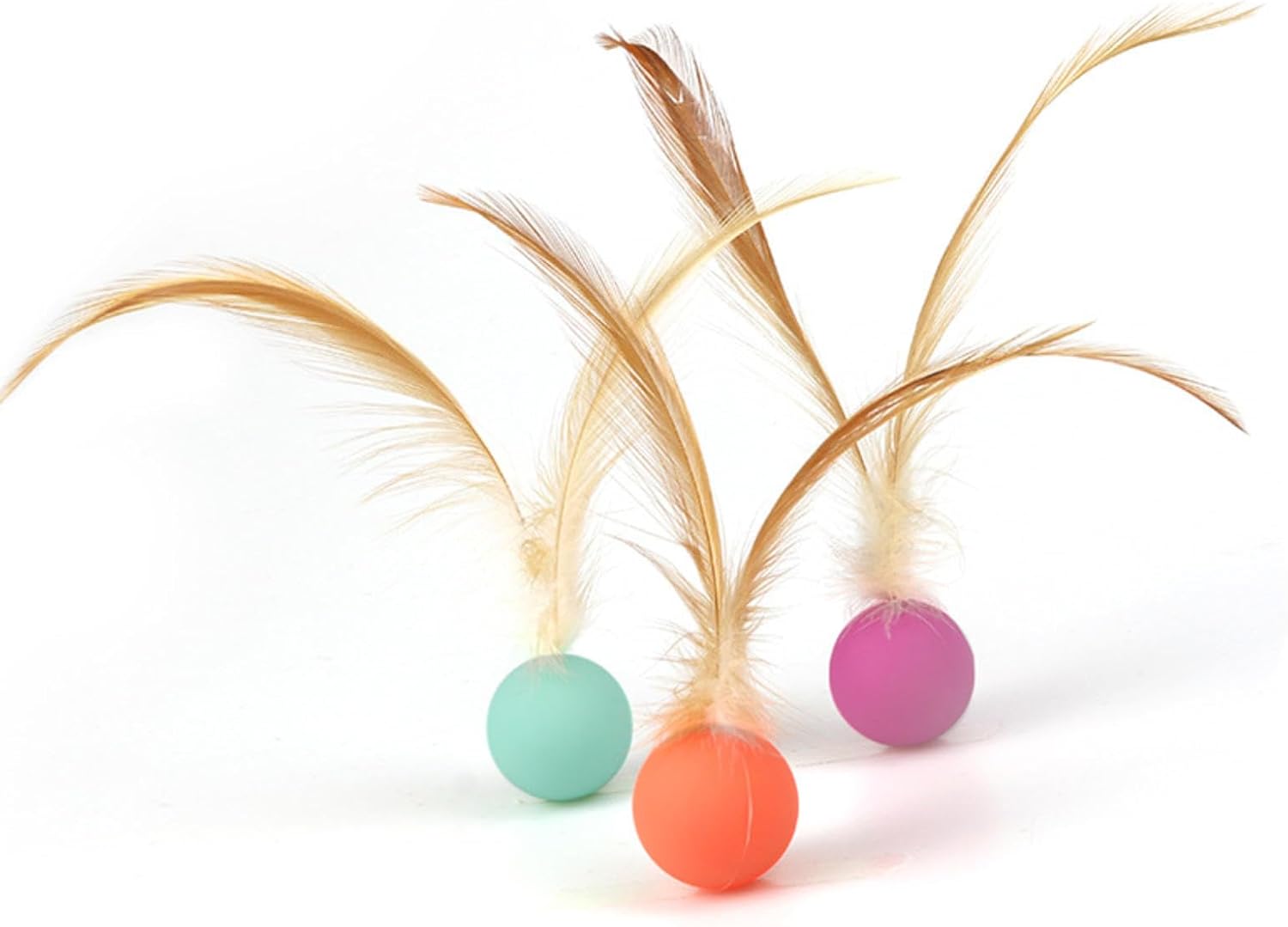 KFX-5852477 Interactive Bouncy Ball for Cats and Dogs - Colorful High Elastic Chew Toy for Endless Fun and Exercise