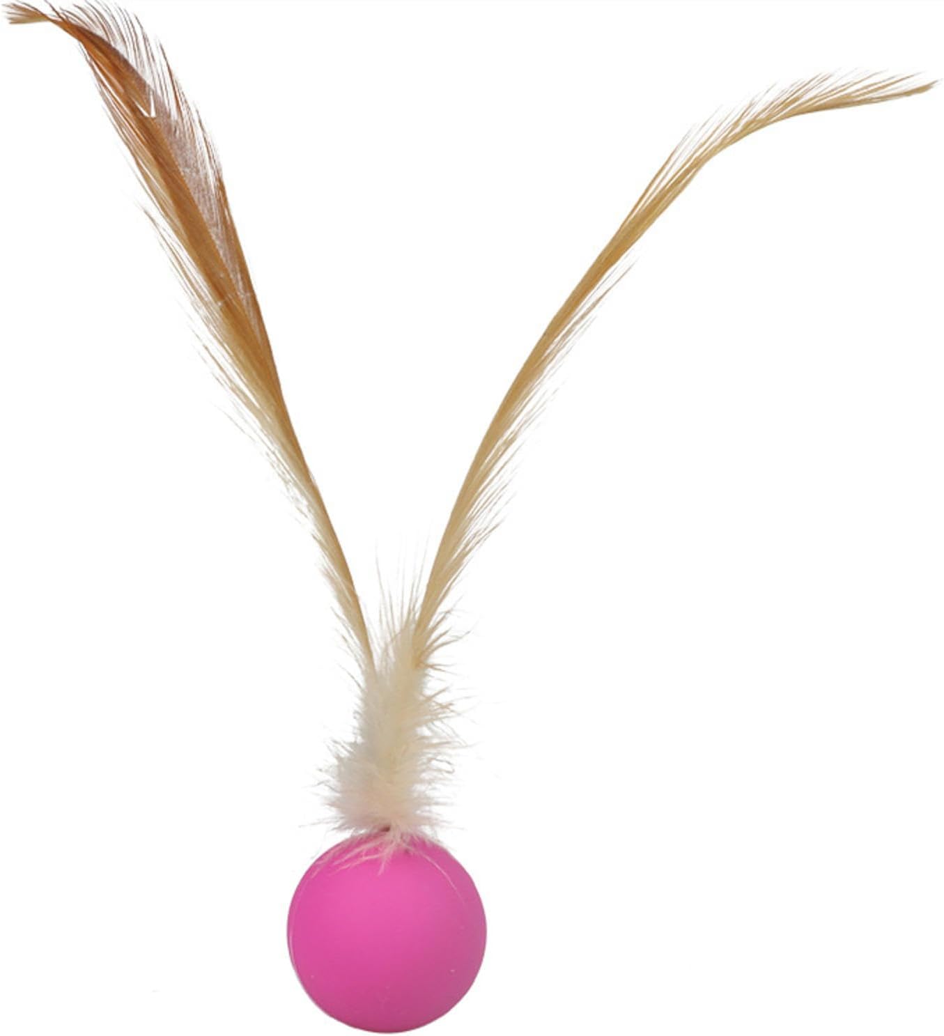 KFX-5852477 Interactive Bouncy Ball for Cats and Dogs - Colorful High Elastic Chew Toy for Endless Fun and Exercise