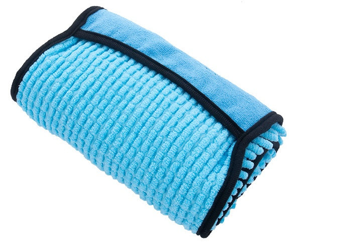KFX-5854653 Chenille Solid Color Absorbent Towel for Pets - 62x23cm