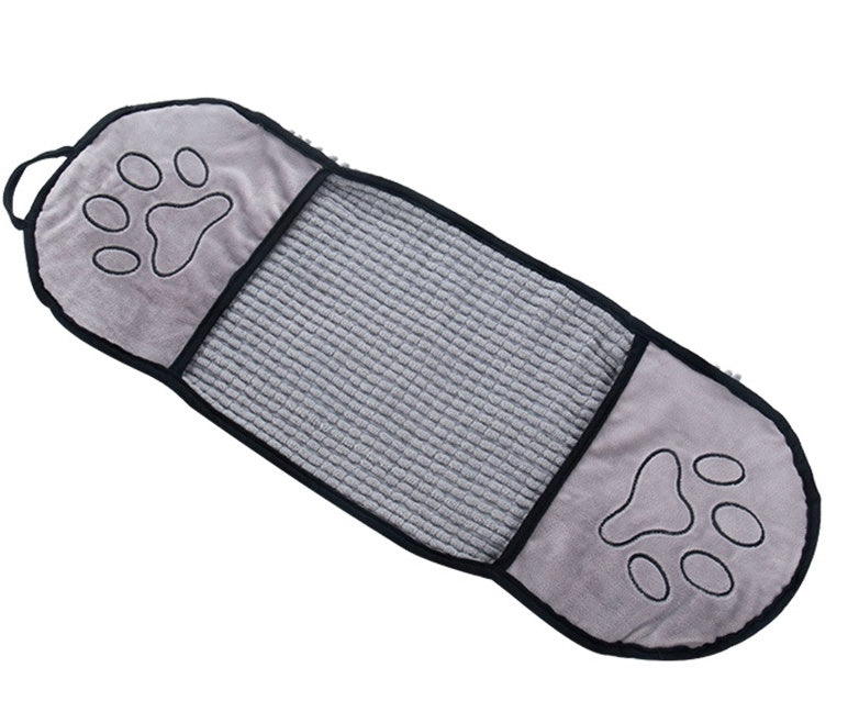 KFX-5854653 Chenille Solid Color Absorbent Towel for Pets - 62x23cm