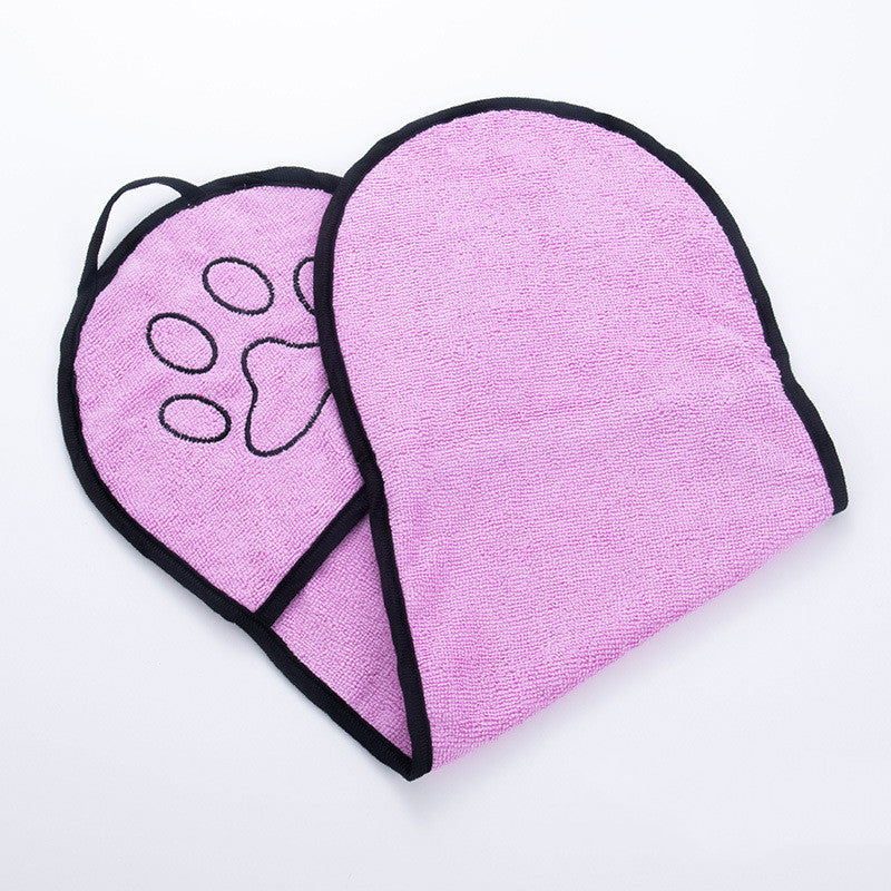KFX-5854653 Chenille Solid Color Absorbent Towel for Pets - 62x23cm