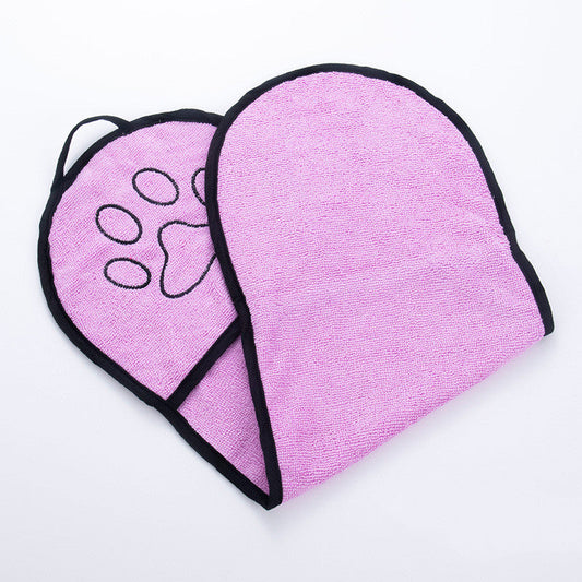 KFX-5854653 Chenille Solid Color Absorbent Towel for Pets - 62x23cm